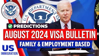 August 2024 Visa Bulletin Predictions  USCIS  US Immigration News [upl. by Annayoj872]