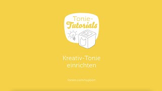 TonieTutorials KreativTonie einrichten [upl. by Prince]