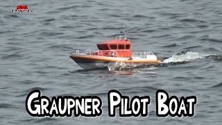 Graupner 125 multijet pilot boat in action [upl. by Schmeltzer847]