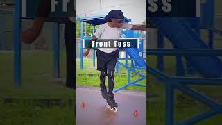 Front Toss  Freestyle Slalom Skate Training [upl. by Acinyt]