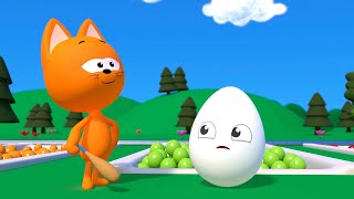 Eggs Colouring  Kote Kitty Games for Babies [upl. by Attelliw480]