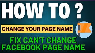 Fix Cant Change Facebook Page Name  How to Change Page Name with Just One Click 2024 Update [upl. by Ecadnak363]