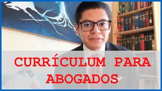 Currículum para abogados [upl. by Ilka]