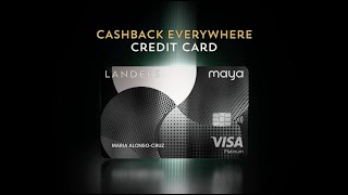 Get your Cashback Everywhere Credit Card by Maya today [upl. by Ecnadnak420]