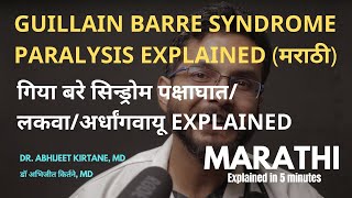 GUILLAIN BARRE SYNDROME EXPLAINED IN MARATHI presentation causes symptoms treatment prevention [upl. by Uzial613]