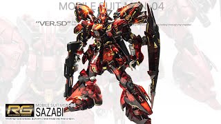 Sazabi Clear ver  RG  Custom Build  Painting  High quality Gunpla [upl. by Leahcir644]