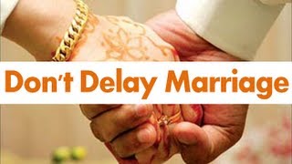 Crying Dont Delay Marriage by Mufti Menk [upl. by Saffier]