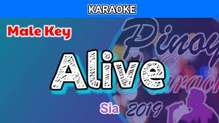 Alive by Sia Karaoke  Male Key [upl. by Plusch]