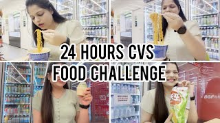 Eating only vegetarian CVS food 🍱 for 24 hours  CVS food challenge in korea 🇰🇷 [upl. by O'Hara842]