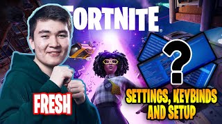 MrFreshAsian Fortnite Settings keybinds New Sensitivity and Setup 2021 [upl. by Pitchford]