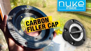 From 3D print to Carbon Custom NukePerformance filler cap adapter plate [upl. by Assille]