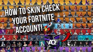 How to skin check your fortnite account [upl. by Nikral]