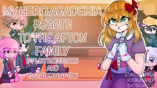 mha react to Afton Family  15  NO SHIPS ⚠️ IN DESC  FW  izuku shota afton kyoka emily au [upl. by Olen175]