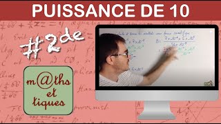 Effectuer des calculs avec des puissances de 10  Seconde [upl. by Hallette]