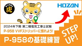 【第二種電気工事士2024年下期】技能試験 基礎練習でP958 VVFストリッパーに慣れよう！ [upl. by Wendeline67]