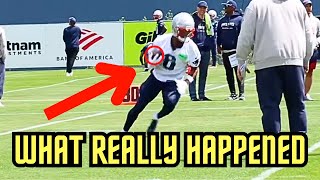 Javon Baker CRUSHING Drills At New England Patriots Rookie Camp  NASTY Route Runner [upl. by Ataliah]