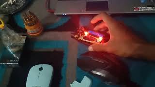 Bongkar mouse wireless rusak  receiver hilang [upl. by Yrtsed]