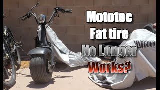 Mototec 2000w Fat Tire Scooter After 3 Years IT STOPPED WORKING [upl. by Nagud]