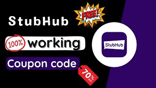 Stubhub Coupon Code  Stubhub Promo Code  Stubhub Discount Code 2024 [upl. by Lalad]