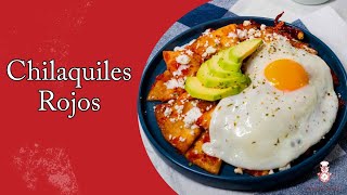 How to make breakfast chilaquiles rojos  a traditional Mexican breakfast [upl. by Bork924]