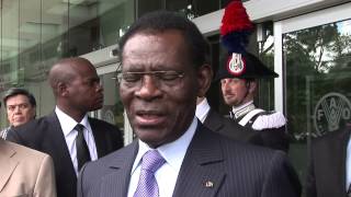 Entrevista con el Presidente de la República de Guinea Ecuatorial Obiang Nguema Mbasogo [upl. by Herc]