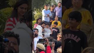 AlluArjuns Homecoming 🥹❤️  An emotional moment AlluAyaan AlluArha  Gulte [upl. by Riggins]