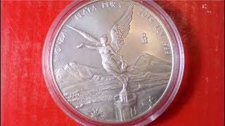 Precio Onza libertad de plata pura [upl. by Ariahs]