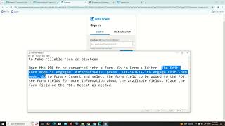How to Make Fillable Form on Bluebeam [upl. by Yoral]