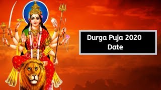 2020 Durga Puja Date Time 2020 Durga Puja Calendar Kolkata West Bengal India [upl. by Orteip]