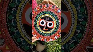 Jay Jagannath 🌼⭕❗⭕ jagannath face dot mandala art lordjagannath shorts viralvideo [upl. by Alyekahs156]