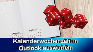 Office Tipp Outlook Kalender mit KW anzeige  Kalenderwochen anzeigen [upl. by Donaldson]