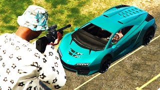 NAJLEPSZY SNAJPER W MIEŚCIE  GTA 5 Best Moments [upl. by Goar339]