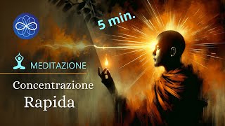 Meditazione guidata per la concentrazione  5 min [upl. by Ahsinrad]