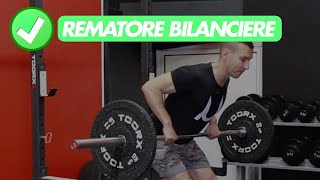 Rematore con il Bilanciere BodyBuilding  Tutorial 1 minuto [upl. by Aniad]