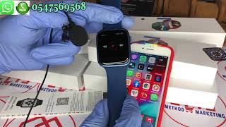 How to connect T500 Plus Max Smartwatch to your Phone Series 7 Clone BT CallsMusic Custom Dials [upl. by Adnwahsal]