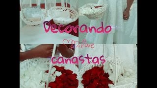 DIY Canastas para boda [upl. by Ahsatin]