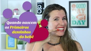 Quando nascem os primeiros dentinhos do bebê [upl. by Auohp]