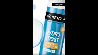 NEW Neutrogena Hydro Boost Hydrating Fluid SP50 [upl. by Esilahs]