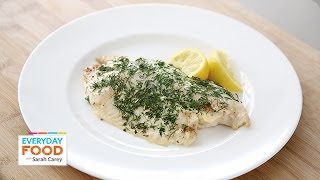 Baked Tilapia with Fresh Herbs  Everyday Food with Sarah Carey [upl. by Suinuj]