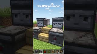 How To Make Fire Charge Cannon In Minecraft shorts trending [upl. by Nnahoj]