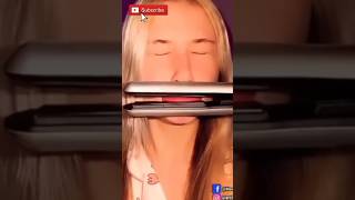 hair straightener lip plumper 🥵🥵👄 makeup trendingshorts viral ontrending beautiful hacks [upl. by Mapes300]