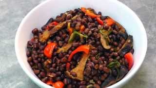 Chinese Stirfried Adzuki Beans with Shiitake  Vegan Vegetarian Recipe [upl. by Siesser]