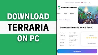 How To Download Terraria On PC amp Laptop  Full Guide [upl. by Nevai40]