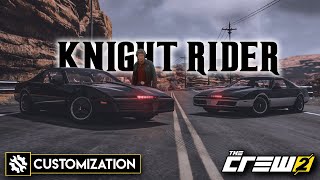 Knight Rider  KITT vs KARR │CUSTOMIZATION  SERIAL SCENES│THE CREW 2 [upl. by Iloj163]