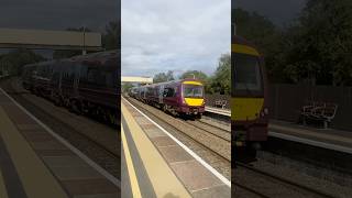 Train at Alfreton 28924 3 car class 170 LiverpoolPeterborough [upl. by Meehahs]