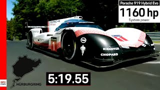 Fastest Lap Record At Nurburgring By Porsche 919 Hybrid Evo Explained [upl. by Otrebliw]