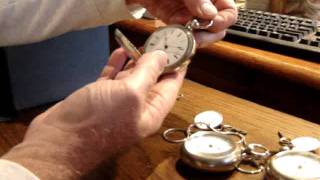 Elgin Pocket watches Rare Pair Cases and Key [upl. by Dwight710]