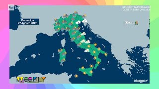 Le previsioni meteo del weekend  Weekly 26082023 [upl. by Ultann291]