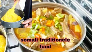 HOW MAKE SOMALIS traditionele Food Soor Iyo HILIB 🍲 [upl. by Marius241]