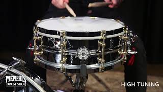 Dunnett Classic 14x55 Model 2N Chrome Over Brass Snare Drum  Brass Lugs [upl. by Olegnalehcim284]